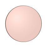 Aytm Circum Väggspegel Ø90 Cm Rose - Väggspeglar Mdf Rosa