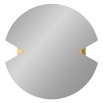 Aytm Verto Väggspegel Ø70 Cm - Väggspeglar Mdf Svart