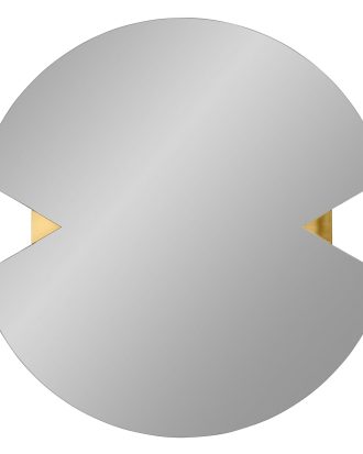 Aytm Verto Väggspegel Ø70 Cm - Väggspeglar Mdf Svart