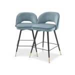 Cliff barstolar blå låg