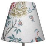 Bergo Lampskärmar Alf 23 Oriental Bird - Lampskärmar Textil Vit