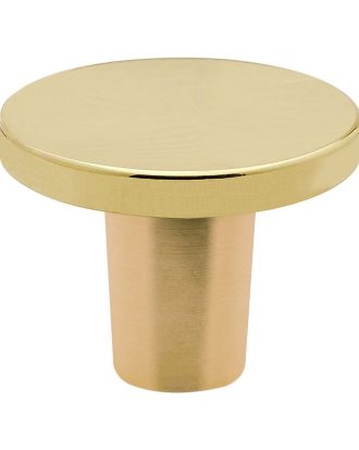 Beslag Design Dalby Knopp Polerad Obehandlad - Knoppar & Beslag Obehandlad Polerad Mässing