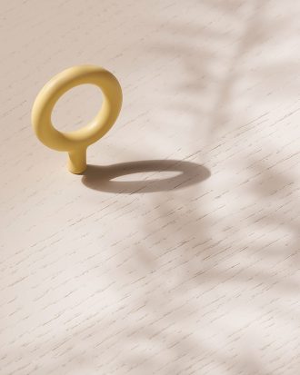 Beslag Design Key Knopp - Knoppar & Beslag Pulverlackerad Metall Toniton Gul