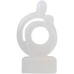 Bloomingville Cise Skulptur 16x9 Cm - Skulpturer Alabaster Vit
