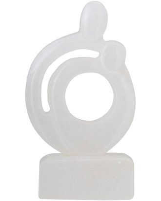 Bloomingville Cise Skulptur 16x9 Cm - Skulpturer Alabaster Vit