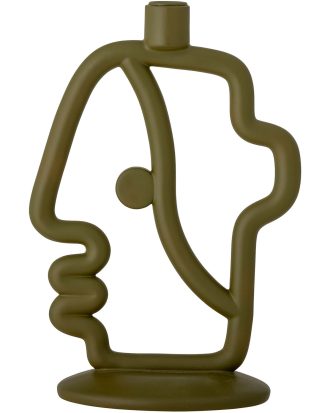 Bloomingville Flavie Ljusstake - Ljuslyktor Polyresin Grön