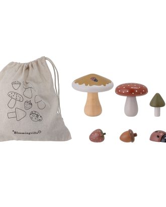 Bloomingville Jonn Leksaker Trä 7 Delar - Leksaker Lotusträ Natur