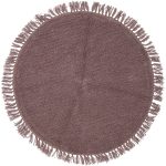 Bloomingville Lenea matta Ø110 Cm - Ullmattor Ull Lila