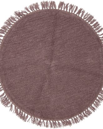 Bloomingville Lenea matta Ø110 Cm - Ullmattor Ull Lila