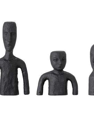 Bloomingville Rhea Skulptur Metall 3 Delar - Skulpturer Järn Svart