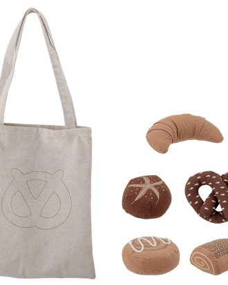 Bloomingville Snorre Mjuk Leksak Linne / 6 Delar - Leksaker Bomull Brun