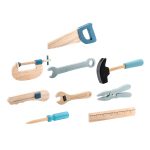 Bloomingville Toy Tool Set 9-delar Natur/blå//svart - Leksaker Metall Grå