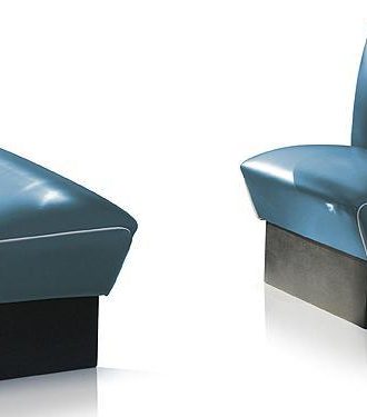 Diner booth - retro soffa slutdel 70 cm