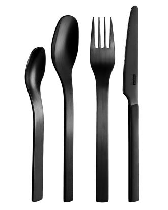 Bodum Barcelona Bestickset 16 Delar - Bestickset Rostfritt Stål Svart