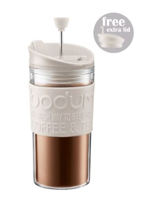 Bodum Travel Set Kaffepress 35 Cl / - Kaffepressar Plast Vit
