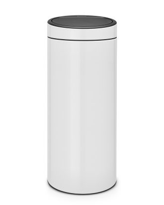 Brabantia Touch Bin Papperskorg 30l - Papperskorgar & Pedalhinkar Vit