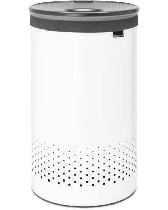 Brabantia Tvättkorg 60 L - Tvättkorgar Stål Vit
