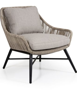 Brafab Pembroke Fåtölj Med Dyna - Utefåtöljer Aluminium Beige