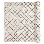 Broste Copenhagen Janson Matta 140x200 Cm Ivory/black - Ryamattor Bomull Svart