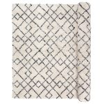 Broste Copenhagen Janson Matta 200x300 Cm Ivory/black - Ryamattor Bomull Svart