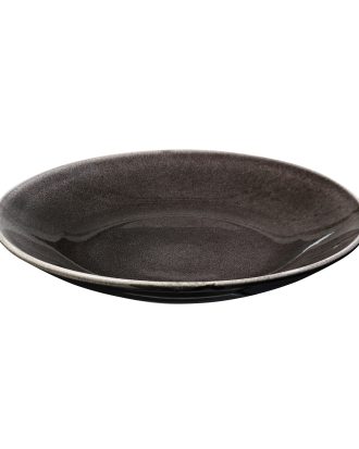 Broste Copenhagen Nordic Coal Pastatallrik 29 Cm - Pastatallrikar Stengods Svart