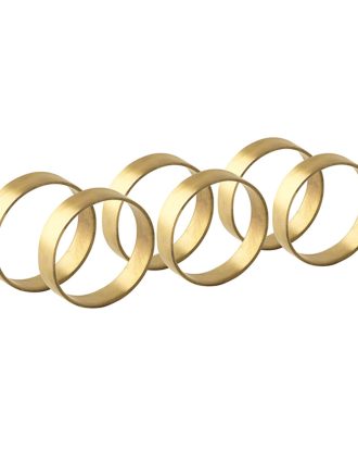 Broste Copenhagen Ring Servettring 6-pack - Servetter & Tillbehör Mässing Matt Mässing