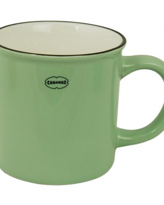 Mugg i retrostil Cabanaz - Grön