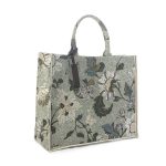 Ceannis Flower Linen Shopper - Väskor & Ryggsäckar Bomull Soft Green