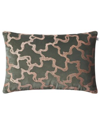 Chhatwal & Jonsson Chand Kuddfodral 40x60 Cm Forest Green / - Prydnadskuddar & Fodral Sammet Rose