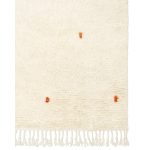 Chhatwal & Jonsson Ravi Matta 177x266 Cm / Orange - Ryamattor Ull Off-White