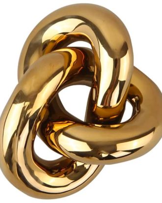 Cooee Design Knot Table Dekoration Large - Dekorativa Accessoarer Keramik Guld