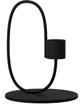 Cooee Design Swoop Ljusstake - Ljusstakar Rostfritt Stål Svart