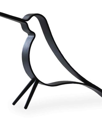 Cooee Design Woody Bird 20 Cm - Träfigurer Ek Svart