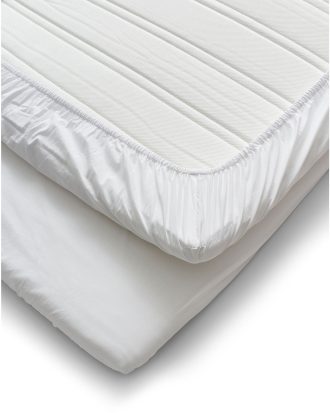 Cura Of Sweden Calm Lakan 160x200 Cm - Underlakan Bomull Vit