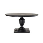 Bates matbord rund svart