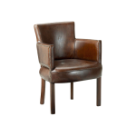 Newark karmstol läder vintage