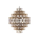 Clinton taklampa mässing