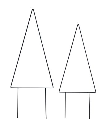 Dbkd Garden Stick Tree Dekoration 2-pack - Juldekorationer Järn Svart