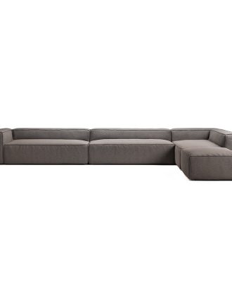 Decotique Grand Hörnsoffa Höger - Hörnsoffor & Divansoffor Sammet Hunter Brown