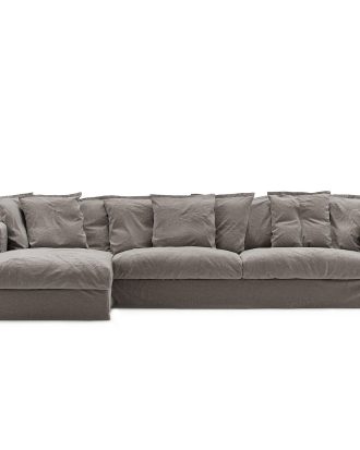 Decotique Le Grand Air Divan Vänster Linne - Hörnsoffor & Divansoffor Plywood Smokey Granite