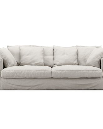 Decotique Le Grand Air 3-sitssoffa Utomhus Sunbrella - Trädgårdssoffor & Bänkar Akryl Silver Grey