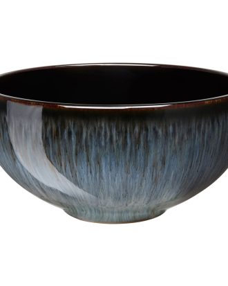 Denby Halo Ramen Skål 17,5 Cm - Serveringsskålar Stengods Svartblå