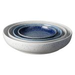 Denby Studio Blue Skålar 4-pack - Serveringsskålar Stengods Blå
