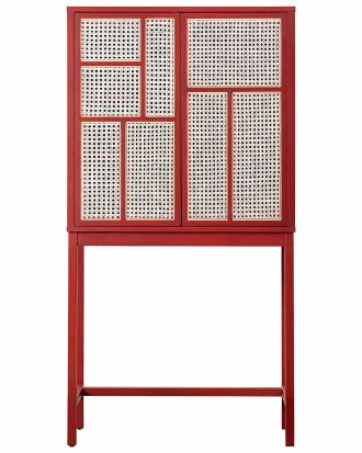 Design House Stockholm Air Skåp Röd Color Accent - Skåp & Vitrinskåp Ek Svart