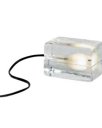 Design House Stockholm Block Lampa Mini - Bordslampor Glas Klar