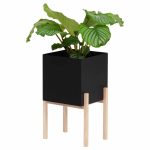 Design House Stockholm Botanic Piedestal - Krukor Ask Svart