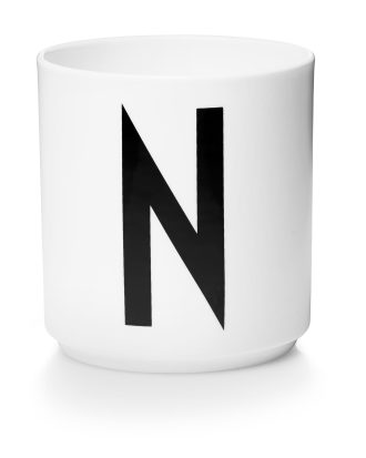 Design Letters Personlig Porslinsmugg N - Tekoppar Benporslin Vit