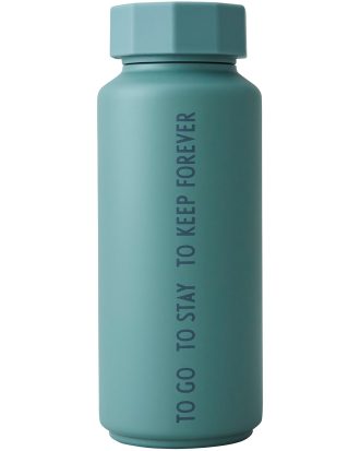 Design Letters Termosflaska 50 Cl To Go To Stay - Termosar Rostfritt Stål Dusty Green