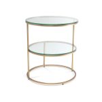 Circles sidobord mässing