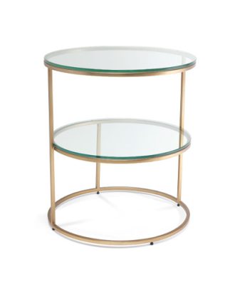 Circles sidobord mässing